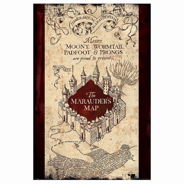 фото Сувенир pyramid постер harry potter: the marauders map