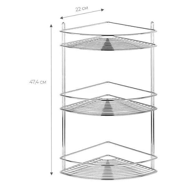 Изображение товара Полка для ванной нет бренда Полка в ванную угловая