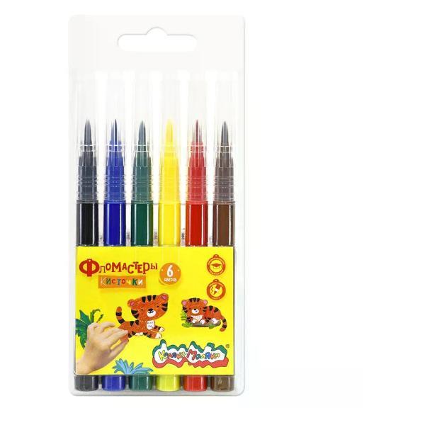Изображение товара Фломастер No Name Фломастеры смываемые 6 цветов