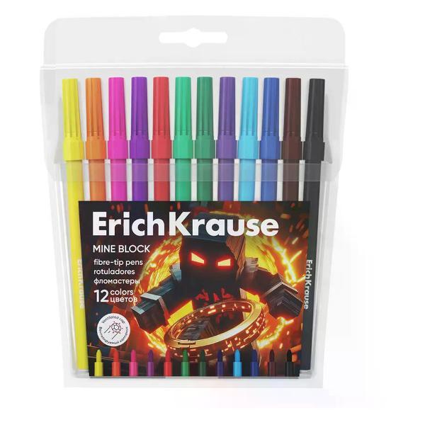 Изображение товара Фломастер No Name Фломастеры смываемые 12 цветов