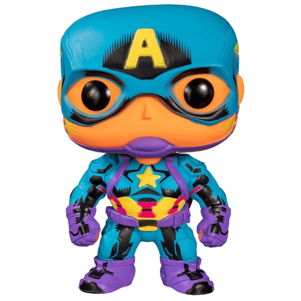 фото Фигурка funko pop! bobble: marvel: black light: captain america