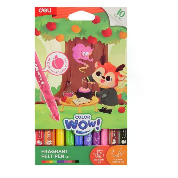 Изображение товара Фломастер No Name Фломастеры смываемые 10 цветов