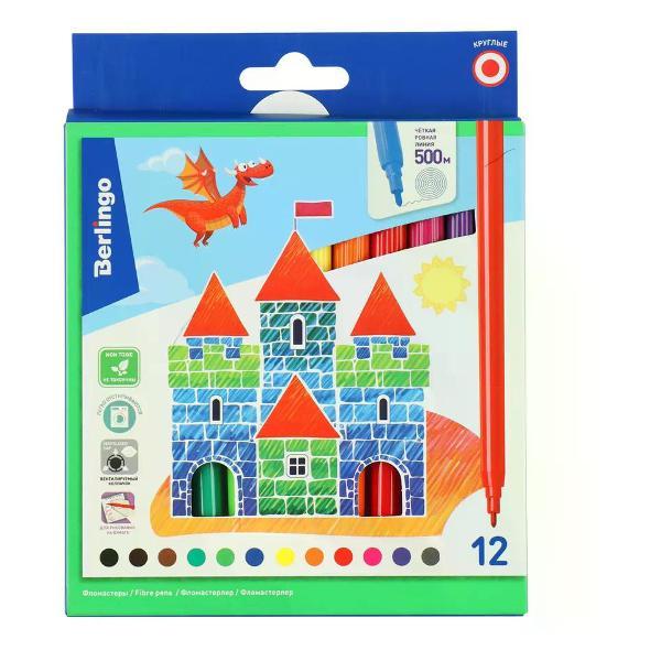 Изображение товара Фломастер No Name Фломастеры смываемые 12 цветов