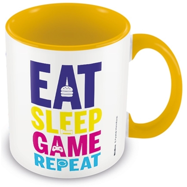 фото Кружка eat, sleep, game, repeat (gaming) pyramid 