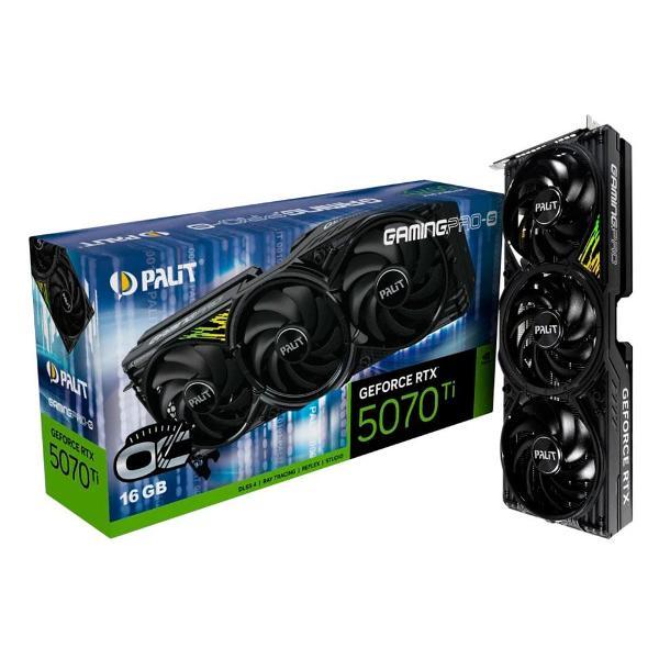 Изображение товара Видеокарта Palit GeForce RTX 5070 Ti 16GB GamingPro-S OC