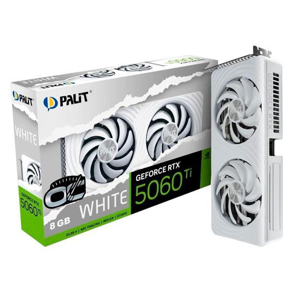 Изображение товара Видеокарта Palit GeForce RTX 5060 Ti WHITE OC 8GB