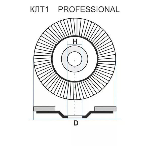 Изображение товара Диск пильный Луга Диск лепестковый по металлу 125х22 мм