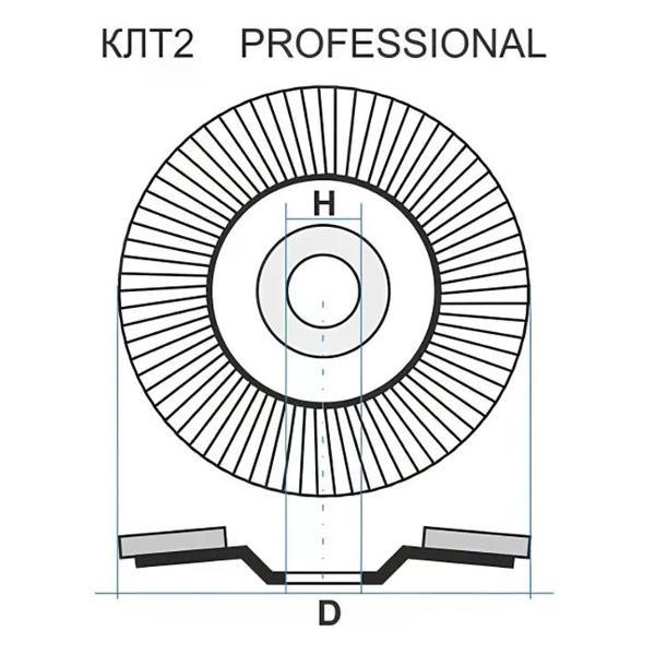 Изображение товара Диск пильный Луга Диск лепестковый по металлу 125х22 мм