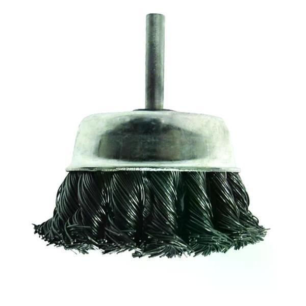 Изображение товара Сверло Biber Щетка-крацовка чаша витая 75 мм для дрели