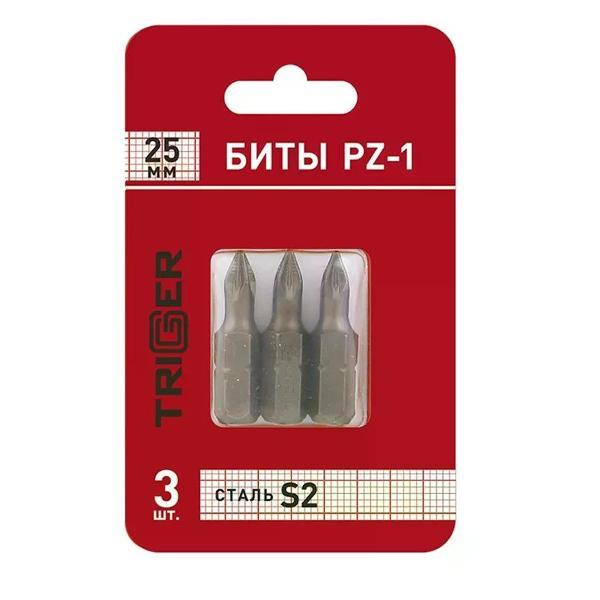 Изображение товара Шуруповерт Trigger Биты для шуруповерта PZ-1 25 мм 3 шт.