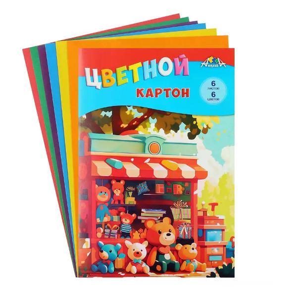 Изображение товара Цветная бумага АппликА Цветной картон