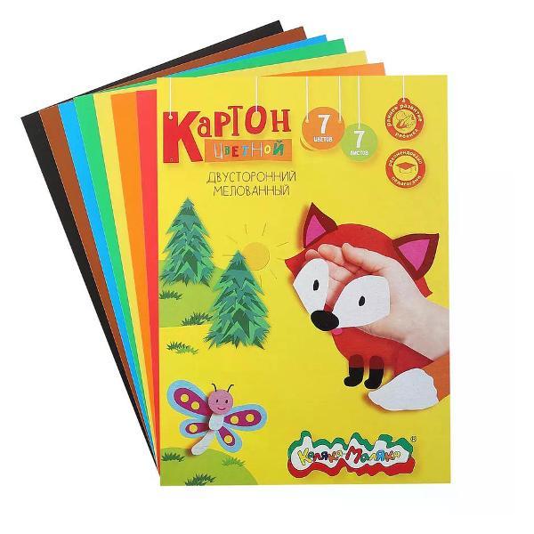 Изображение товара Цветная бумага КАЛЯКА-МАЛЯКА Цветной картон