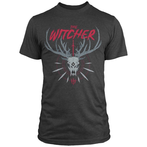 фото Футболка the witcher 3 trophy hunter premium charcoal heather (s)