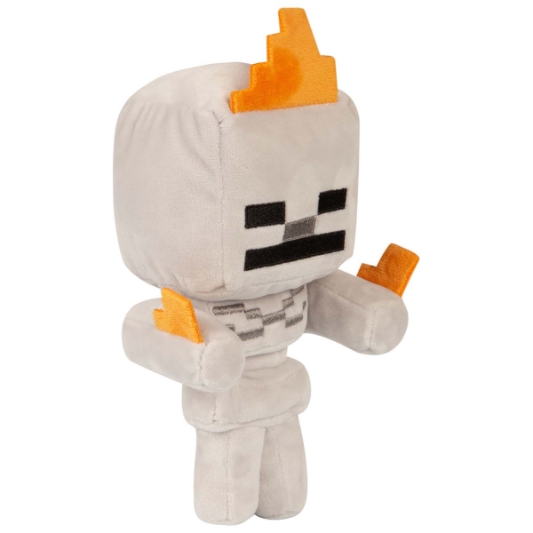 Minecraft Happy Explorer Skeleton on Fire