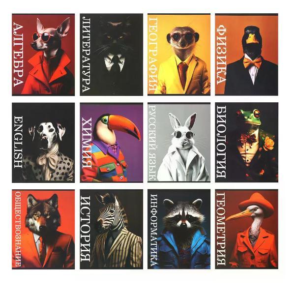 Изображение товара Сменный блок для тетради нет бренда Комплект тетрадей предметных 12 шт, 48 листов