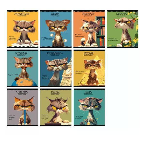 Изображение товара Сменный блок для тетради Комплект тетрадей предметных 10 шт, 48 листов