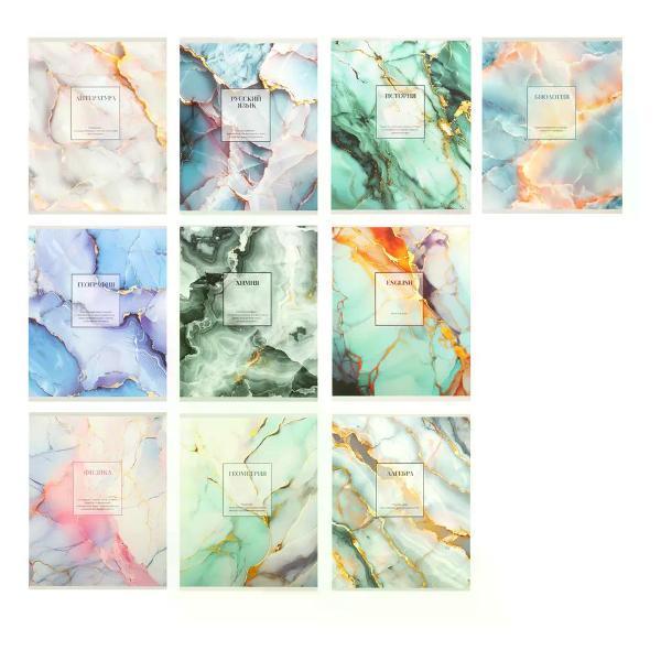 Изображение товара Сменный блок для тетради нет бренда Комплект тетрадей предметных 10 шт, 48 листов