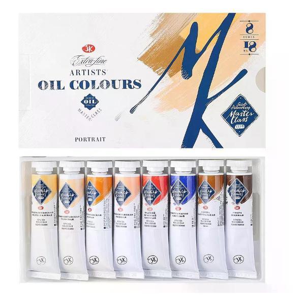 Изображение товара Краска штемпельная Невская палитра Краска масляная 18 мл 8 цветов