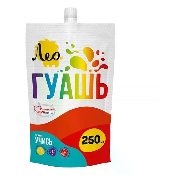 Изображение товара Краска штемпельная Лео Гуашь художественная 250 мл алая