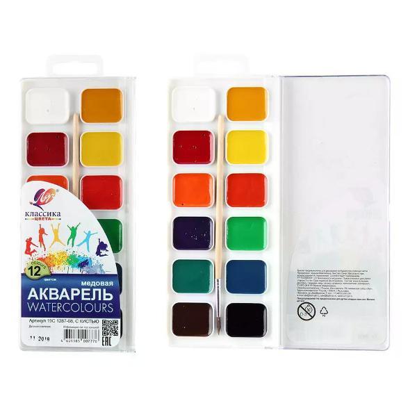 Изображение товара Краска штемпельная Луч Краски для рисования 12 цветов