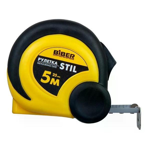 Изображение товара Дальномер лазерный и рулетка No Name Рулетка Biber 40083 STIL 5 м/25 мм
