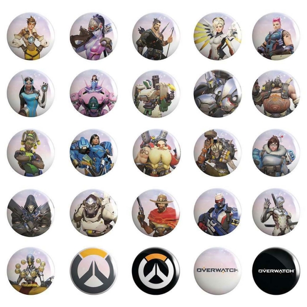Overwatch Buttons (50шт)