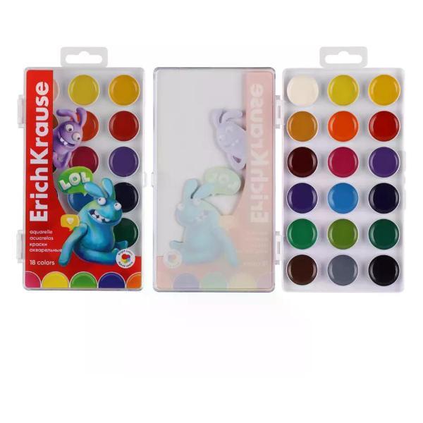 Изображение товара Краска штемпельная ERICH KRAUSE Краски для рисования 18 цветов