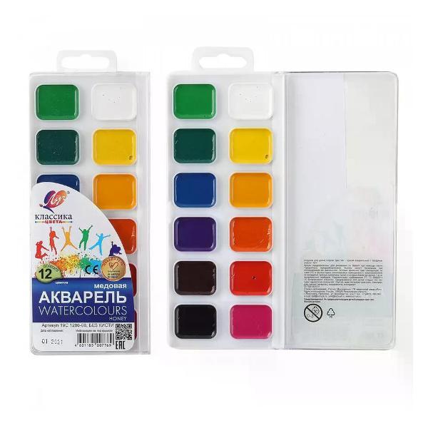 Изображение товара Краска штемпельная Луч Краски для рисования 12 цветов