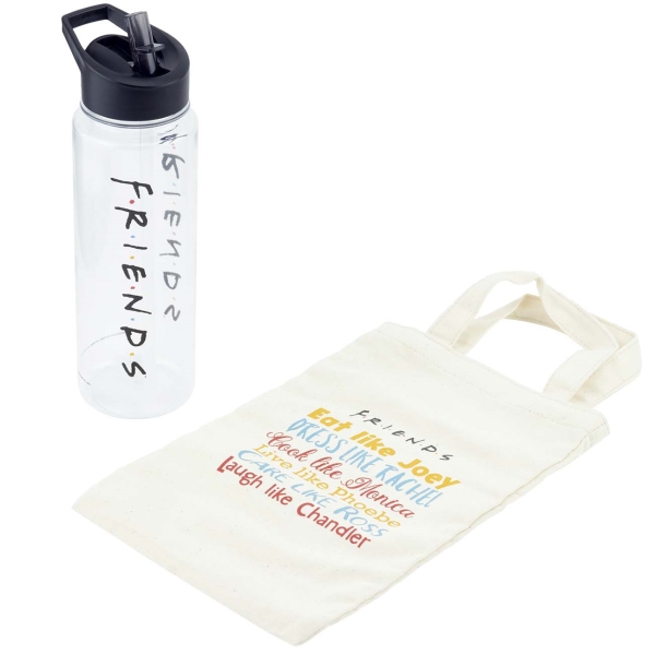 фото Сувенир paladone friends water bottle and tote gift set