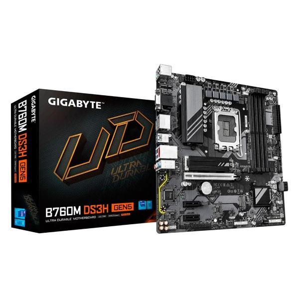 Изображение товара Материнская плата Gigabyte B760M DS3H GEN5 (LGA1700, MATX)