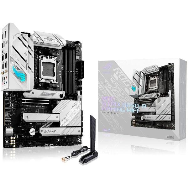 Изображение товара Материнская плата Asus ROG STRIX B650-A GAMING WIFI (AM5, ATX) Изображение товара Материнская плата Asus ROG STRIX B650-A GAMING WIFI (AM5, ATX)