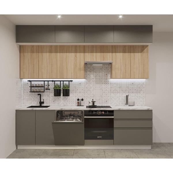 Изображение товара Кухня модульная Кухни РМ КГ Лайн Обсидиан/Сонома, 2800 мм