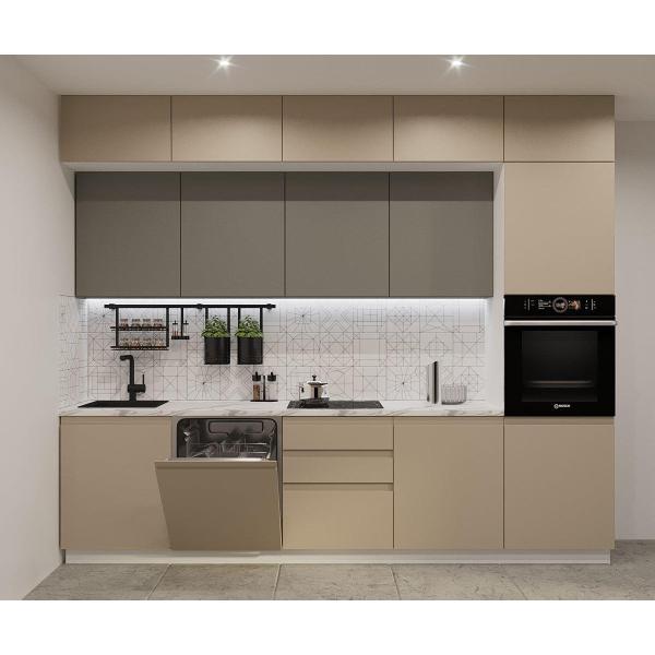 Изображение товара Кухня модульная Кухни РМ КГ Лайн Обсидиан/Пикрит, 3000 мм