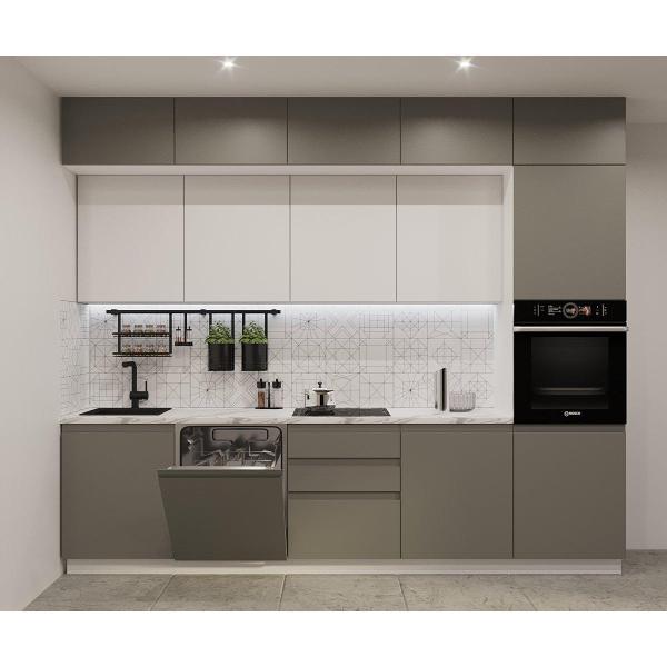 Изображение товара Кухня модульная Кухни РМ КГ Лайн Тальк/Обсидиан, 3000 мм