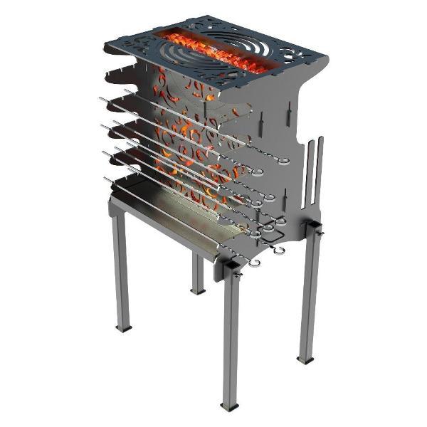 Изображение товара Мангал Нет бренда Вертикальный под казан универсальный