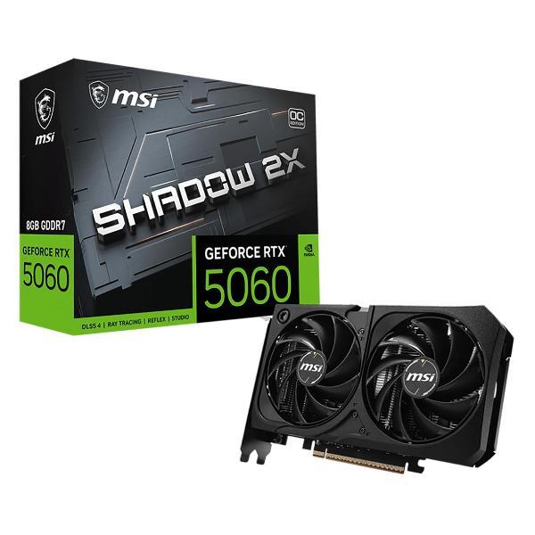 Изображение товара Видеокарта MSI GeForce RTX 5060 8G SHADOW 2X OC MAX