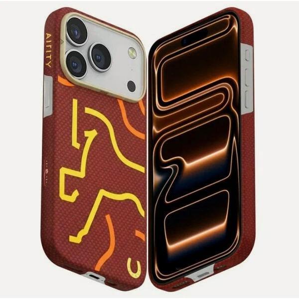Изображение товара Чехол для смартфона, телефона AIRITY AIRITY Horse Aramid Fiber Case для iPhone 17 Pro (Red)