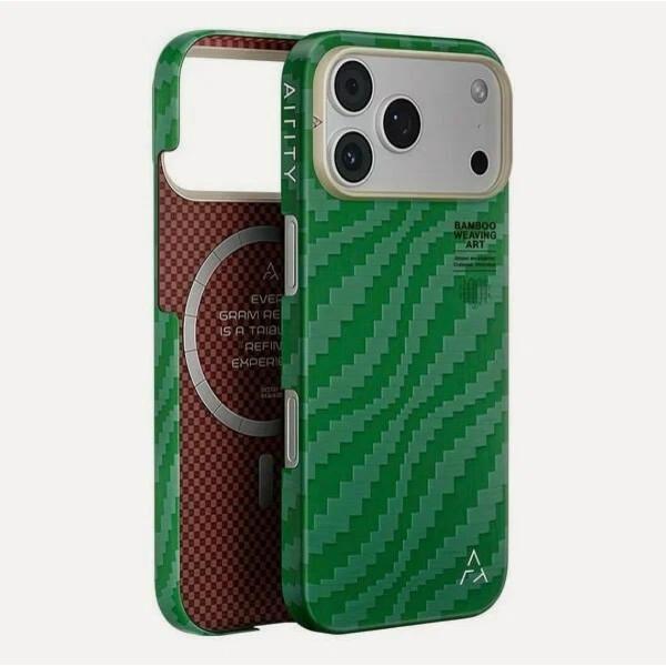 Изображение товара Чехол для смартфона, телефона AIRITY AIRITY Bamboo Fiber Case для iPhone 17 Pro Max (China Green)