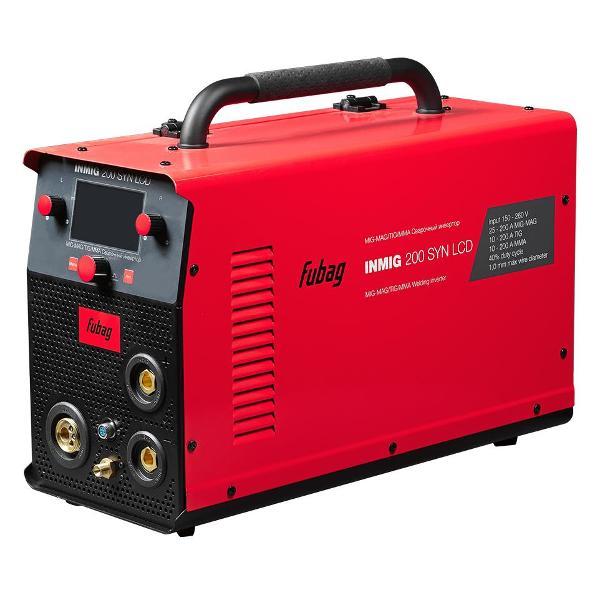 Изображение товара Сварочный аппарат, инвертор Fubag INMIG 200 SYN LCD новый дисплей + Горелка FB 250 3 м