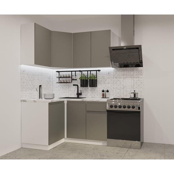 Изображение товара Кухня модульная Кухни РМ КГ Лайн Обсидиан, 1200х1400 мм