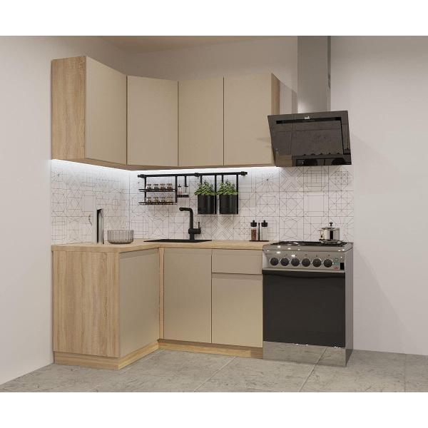 Изображение товара Кухня модульная Кухни РМ КГ Лайн Пикрит, 1200х1400 мм