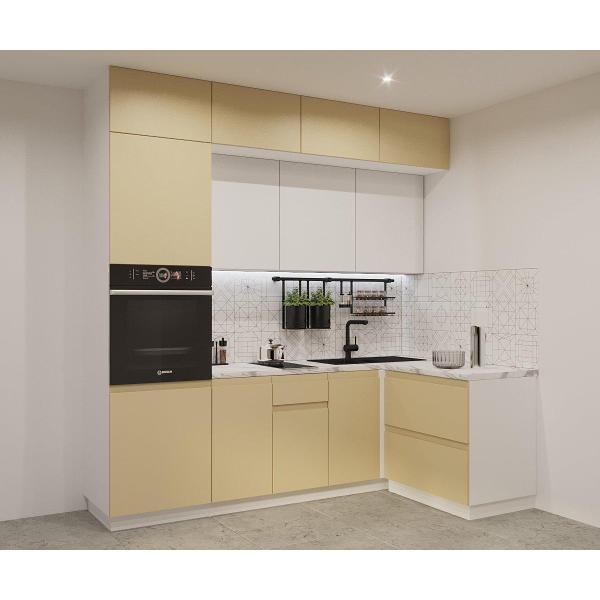 Изображение товара Кухня модульная Кухни РМ КГ Лайн Стамбул/Тальк, 2400х1400 мм