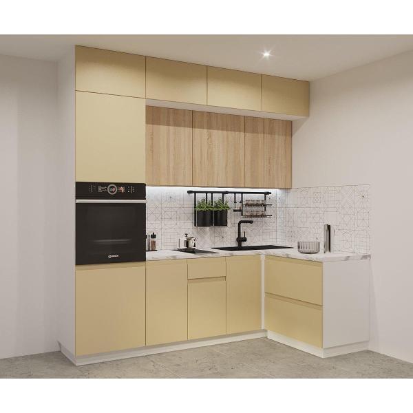 Изображение товара Кухня модульная Кухни РМ КГ Лайн Стамбул/Сонома, 2400х1400 мм