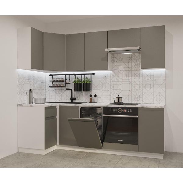 Изображение товара Кухня модульная Кухни РМ КГ Лайн Обсидиан, 1000х2450 мм