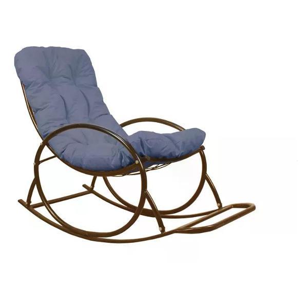 Изображение товара Кресло M-Group Кресло-качалка коричневое, серая