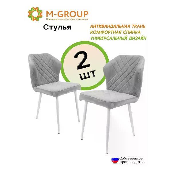 Изображение товара Стул M-Group Комплект стульев для кухни НИЦЦА, серый, белые