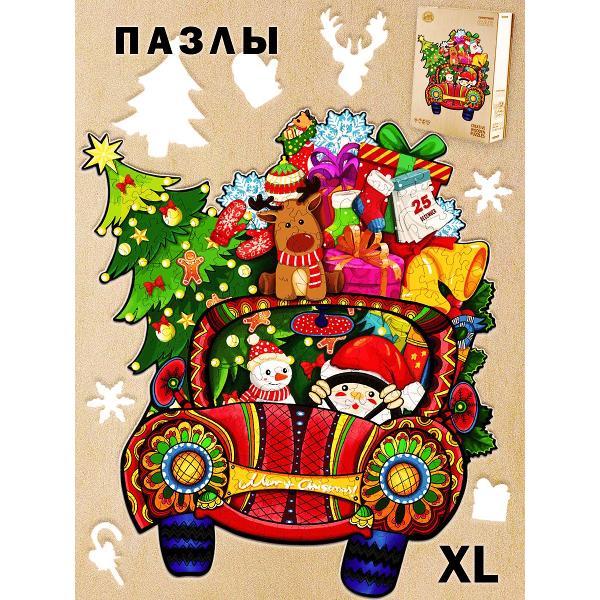 Изображение товара Пазл Woodbests 6508-WP Новогодняя Машина XL