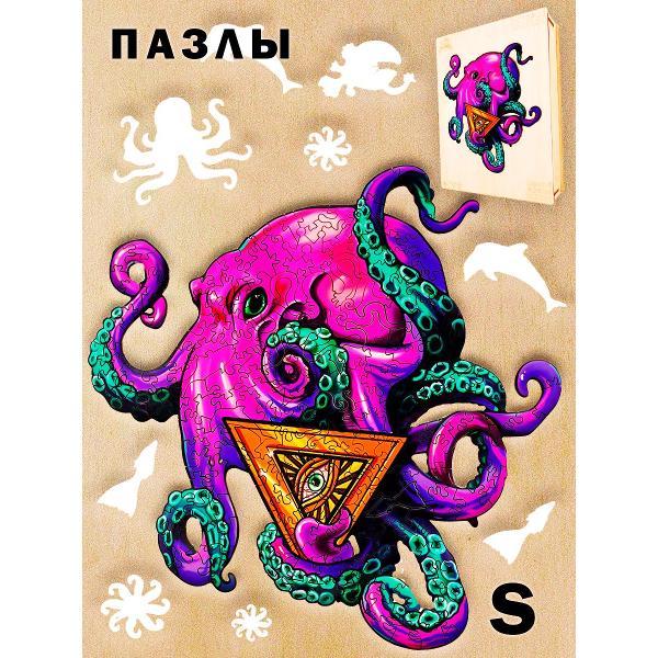 Изображение товара Пазл Woodbests 6235-WP Фиолетовый Осьминог S