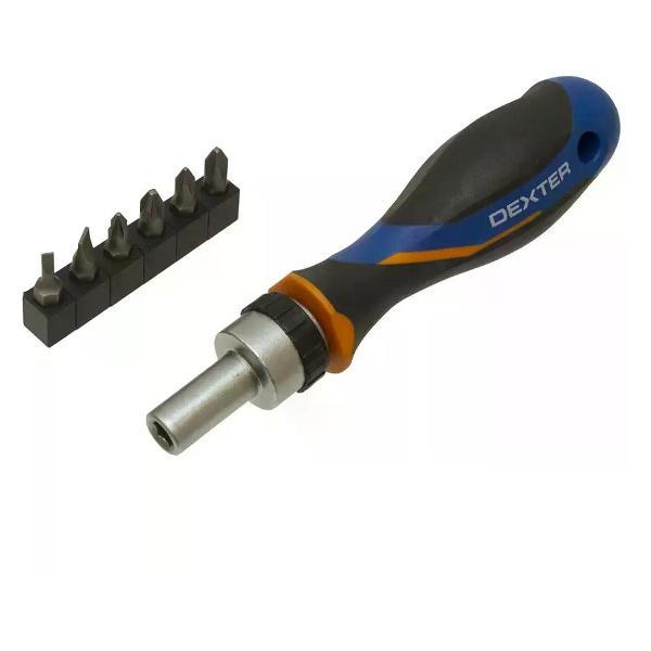 Изображение товара Отвертка Dexter Отвёртка со сменными насадками 6 шт.