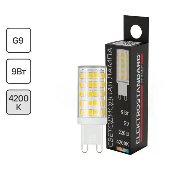 Изображение товара Умная лампочка ELEKTROSTANDARD Лампа светодиодная G9 230 В 9 Вт кукуруза 750 лм, белый свет Изображение товара Умная лампочка ELEKTROSTANDARD Лампа светодиодная G9 230 В 9 Вт кукуруза 750 лм, белый свет